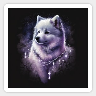 Sparkling Samoyed Puppy Sticker